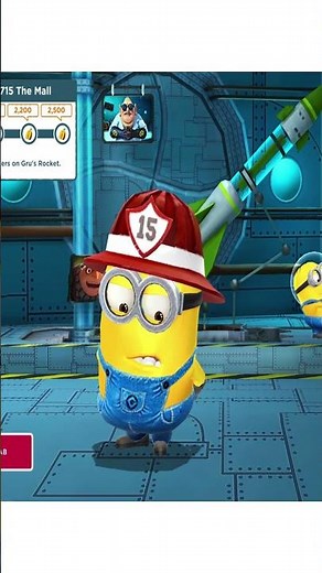 Firefighter minion at Gru's Lab