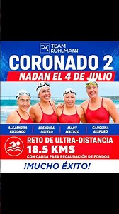 4 Mujeres nadan 18.5 km en mar abierto por las ballenas 🌊🐋