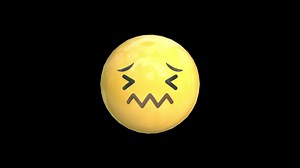 Download 3d Nauseated Face Yellow Emoji Animation for free