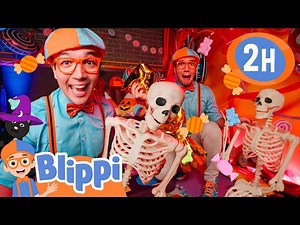 Blippi Plays Halloween Sink or Float! | Halloween Videos | Educational Videos for Kids
