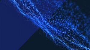 Animation of glowing blue particles | Premium Stock Video Footage