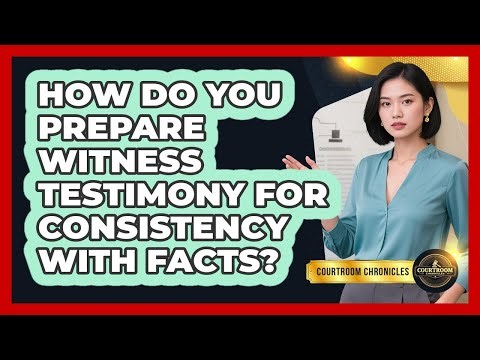 How Do You Prepare Witness Testimony For Consistency With Facts? - Courtroom Chronicles