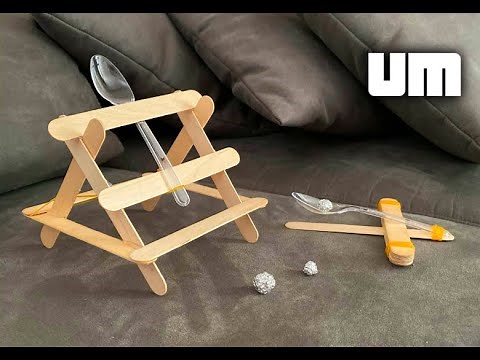 2 Ways to Make Spoon Catapult With Popsicle Sticks