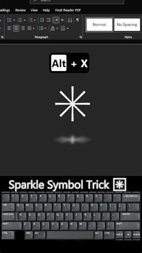Eight Spoked Asterisk Symbol Word ✳ #KeyTricks