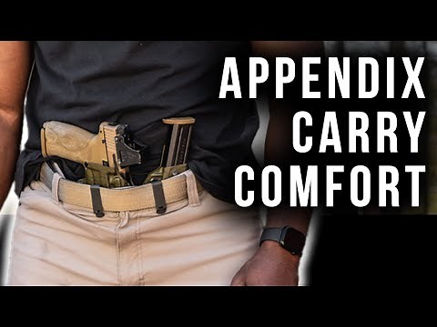 How to Make Appendix Carry Comfortable | Improve Your EDC Setup