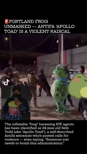 10K views · 106 reactions | PORTLAND FROG UNMASKED — ANTIFA ‘APOLLO...