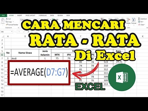 Cara Menghitung Nilai Rata-Rata di Excel (Rumus AVERAGE) || Tutorial