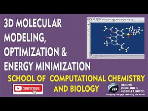3D Molecular Modeling, Optimization & Energy Minimization 💻🧪