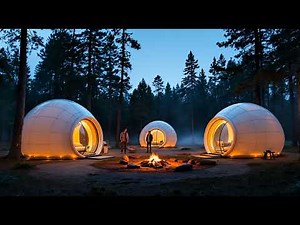 Space-Tested Inflatable Pods Transform Campsites Into Futuristic Resorts