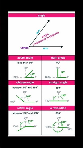 Types of Angles | Class 10th Maths #typesofangles #angels #mathshorts #shorts #reels #maths