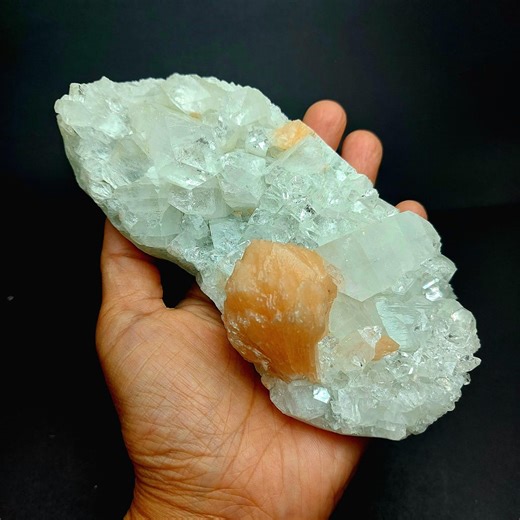 Apophyllite Stilbite Cluster | Natural Zeolite Crystal Specimen From India - Etsy