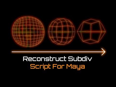 Reconstruct Subdiv For Maya