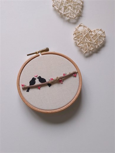 Spring Blossom Branch Embroidery Tutorial