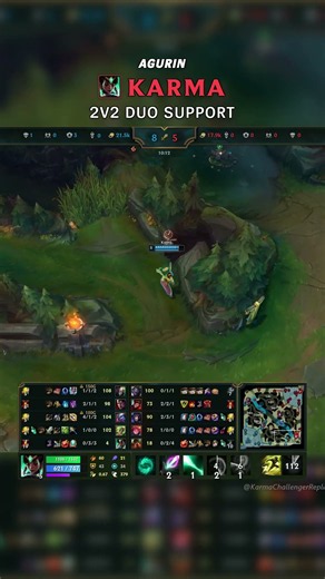 (Agurin) Karma 2v2 DUO SUPPORT | EUW Challenger Patch 26.15 #shorts