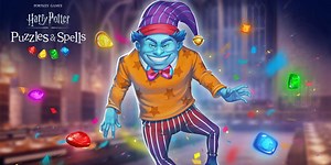 Harry Potter: Puzzles & Spells adds bonus levels to the match-3 game as presented by Peeves the Poltergeist