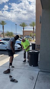 394K views · 10K reactions | Humble athlete gives homeless man the shoes off his own feet | Kenyon W. | Facebook