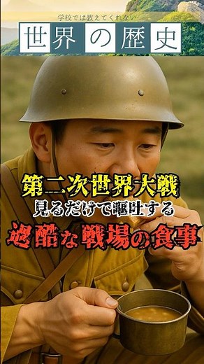 第二次世界大戦の兵士食！戦場で何を食べた？戦場グルメの真実…