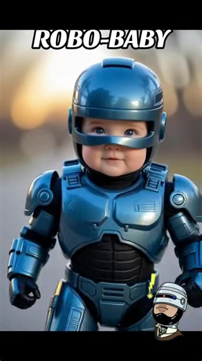 Robo-Cop Baby… 🤖👮‍♂️👶 #robocop #baby #80s #1980s #80smovies