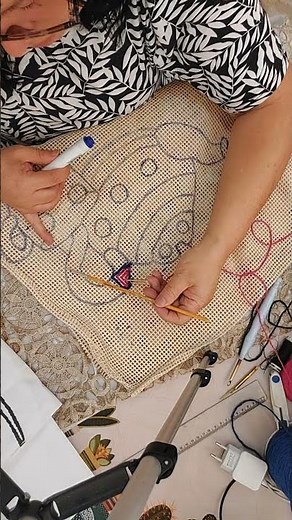 Bordado na talagarça do zero: preparação completa + segredo da borda#feitoamao #artesanato