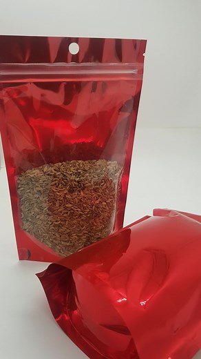 ZPST080 Red Stand-Up Pouch for Versatile Packaging