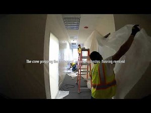 Asbestos flooring and black mastic removal at a Family Medicine Clinic