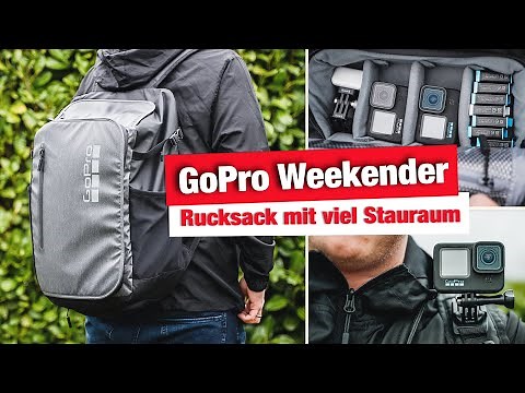 GoPro Weekender Rucksack - Stauraum fürs nächste Abenteuer - GoPro Hero 5 6 7 8 9 10 Zubehör