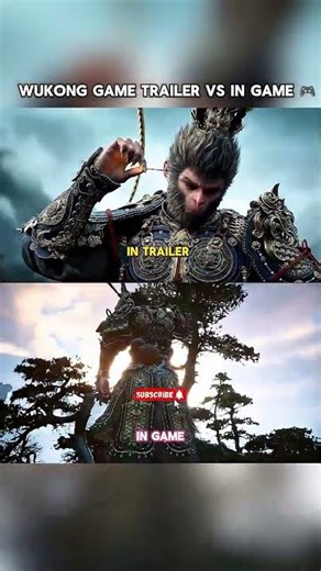 Black Myth Wukong In Game Vs Trailer☠️