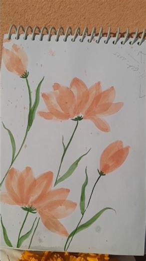 Simple Watercolor Flower Painting Step by Step | Beginner Friendly