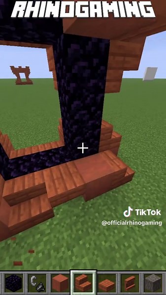 Acacia Nether Portal Design in Minecraft