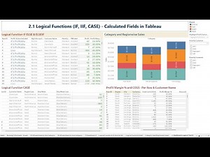 Logical Functions IF, IIF, CASE - Calculated Fields in Tableau