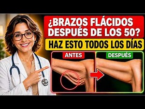 ¿Brazos Flácidos Después De Los 50? Haz Esto Todos Los Días | Ejercicio Para Personas Mayores