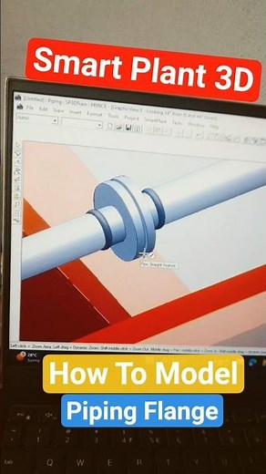 How to Model Flange in SP3D #sp3d #piping #flange #design #viralshortsvideo #shorts