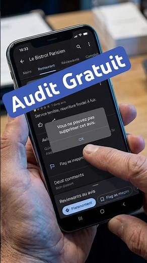 Supprimer un avis Google ? Ou le noyer avec 10 avis positifs 🚀 Audit Gratuit Lien En Bio. #patron