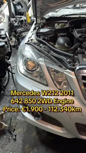 Mercedes W212 2011 642 850 2WD Engine for Sale