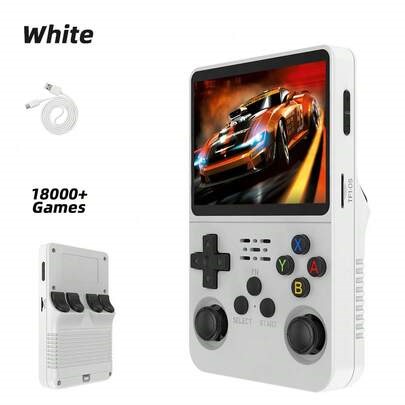R36S Retro Handheld Game Console, Linux System, 3.5" IPS Screen, 18000+ Game Capacity, Portable Pocket Video Player | SHEIN