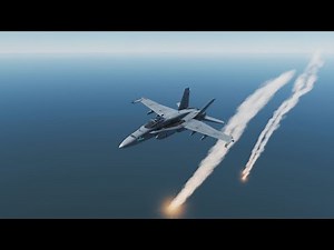 how to flare in DCS in the f18