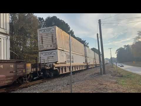 CSX 7043 leading I187 into Maxwell Yard on 11-20-25