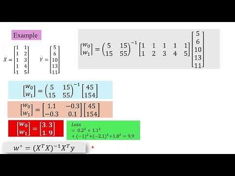 Linear Regression with Closed form solutions