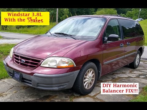 1999 Ford Windstar 3.8L Vibration FIX! Harmonic Balancer DIY