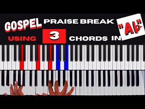 HOW TO PLAY GOSPEL PRAISE BREAK MUSIC WITH 3 EASY CHORDS|FOR BEGINNERS IN Ab