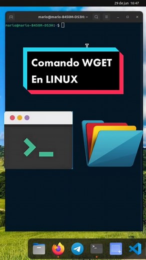 Tutorial de cómo utilizar el comando wget en Linux para descargar archivos de la web desde el terminal, de una manera muy cómoda y sencilla. #wget #linux #tutorialeslinux #linuxespaña #linuxespañol #linuxtips #aprendelinux #comandoslinux #terminallinux #cursolinux