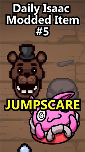JUMPSCARE Enemies With This Isaac Item (Daily Modded Item #5) #gaming #isaacrepentance