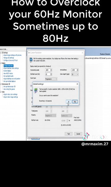 Cómo overclockear tu monitor de 60Hz a 80Hz