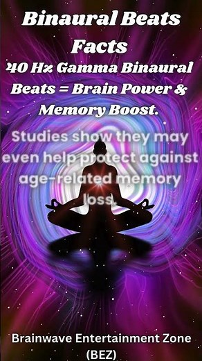 Unlock Brain's Full Potential | 40 Hz Gamma Waves Brain Power & Memory Boost | Binaural Beats Facts