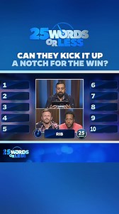 15K views · 116 reactions | Can Team Tanner kick it up a notch and win the $10K? Catch up on last night's money round to find out! #25wordsorless #gameshow #meredithvieira #wordgame #boardgame | 25 Words or Less | Facebook