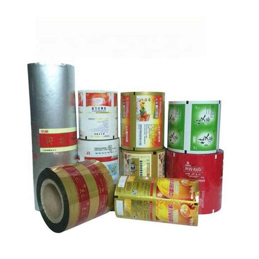 Wholesale Custom Printed Plastic Film Roll Packaging Pouch Plastic Bags for Cookies Noodles Milk Snack Foods