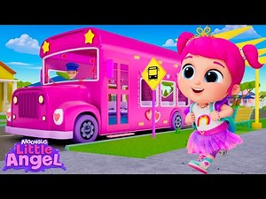 Pink School Bus Song! 🩷🚌 Best of Jill Songs! | Little Angel Kids Songs & Nursery Rhymes