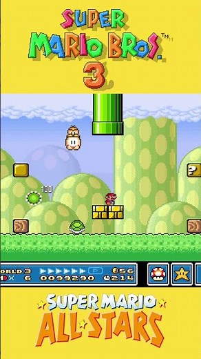 Super Mario Bros 3 Lakitu vs Turtle Shell 1UP Trick #supermariobros #nintendo #smb3 #gaming