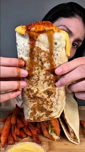 Taco Bell’s NEW Tajín Cheesy Gordita Crunch Is INSANE 🤯🌮🔥 | ASMR Mukbang #tacobell #asmrfood #shorts