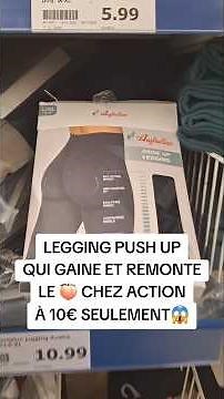 Push-up leggings that slim the waist, available at Action 😱